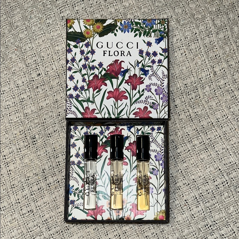 Gucci Flora Skincare Trio - Black and Gold